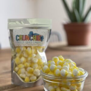 Lemon Crunch Freeze Dried Candy bag from Crunchie Freeze Dried Candy.